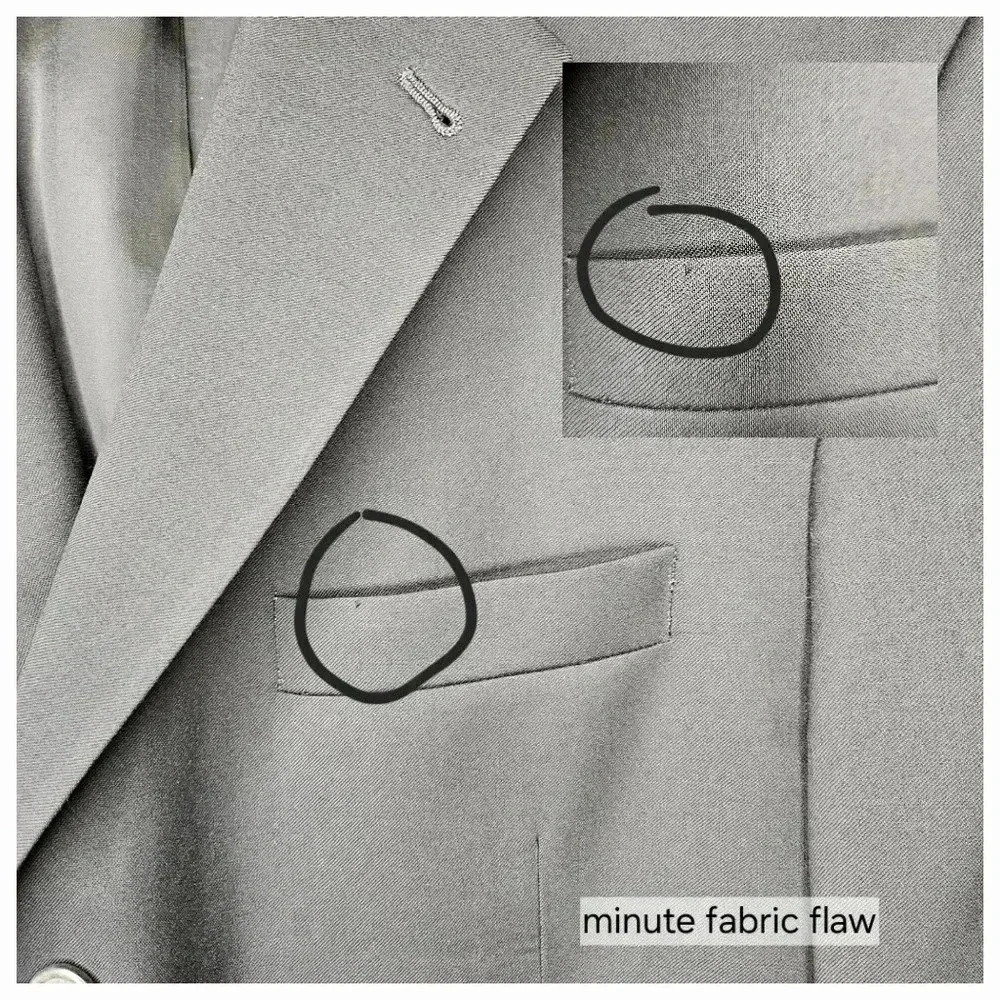 ❤Jos. A. Bank Mens Black Classic 100% Wool Sport Coat Blazer Business Jacket 41R - Picture 7 of 14